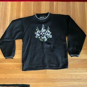 Vintage Embroidered Pullover Sweater